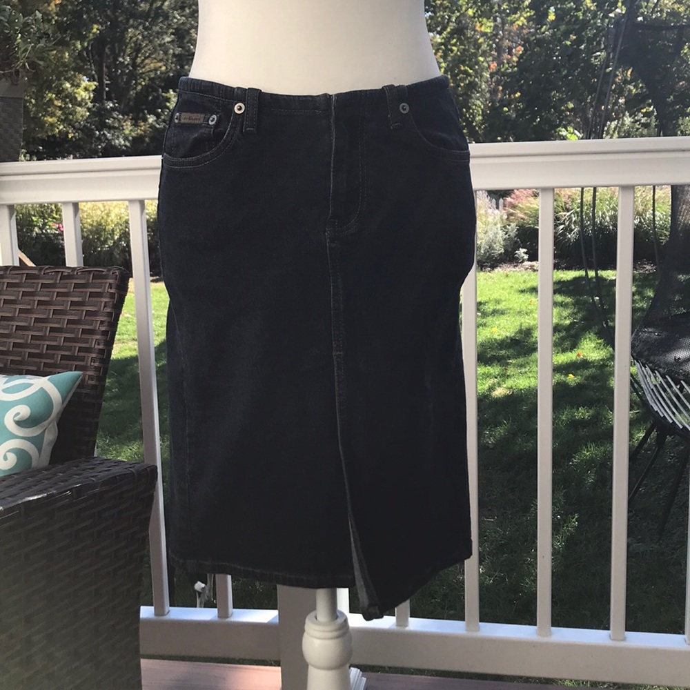 NWOT  Vintage Calvin Klein Jean Pencil Skirt